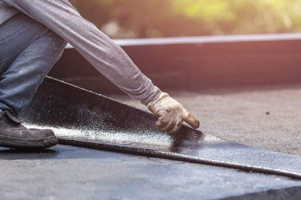 Professional Waterproofing technician working in Norwich, OH